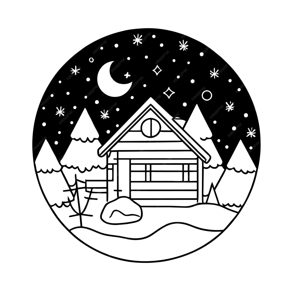 Premium vector coloring page design nature or urban city