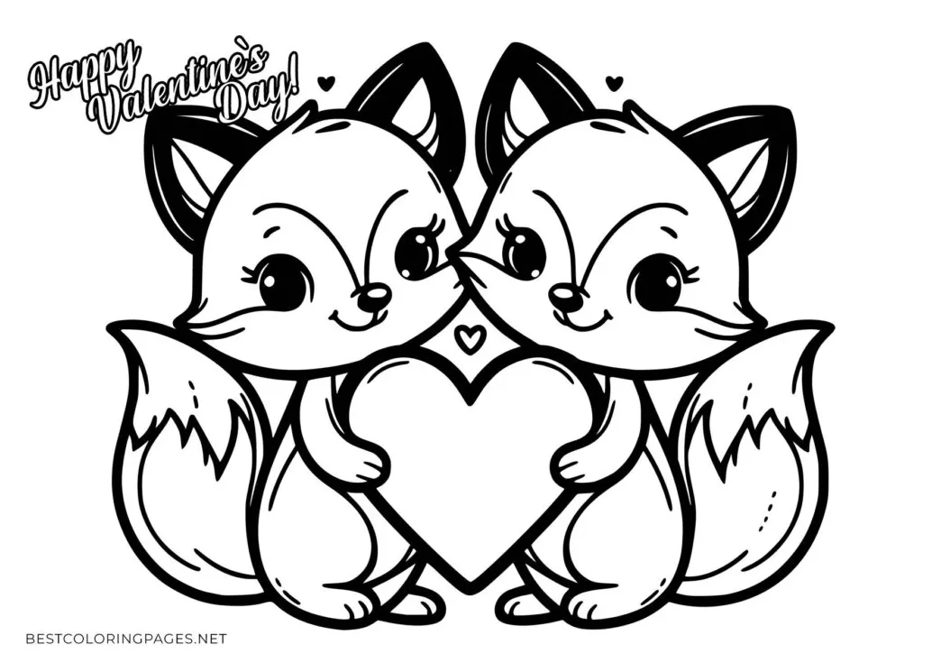 Valentine`s day coloring pages bestcoloringpages
