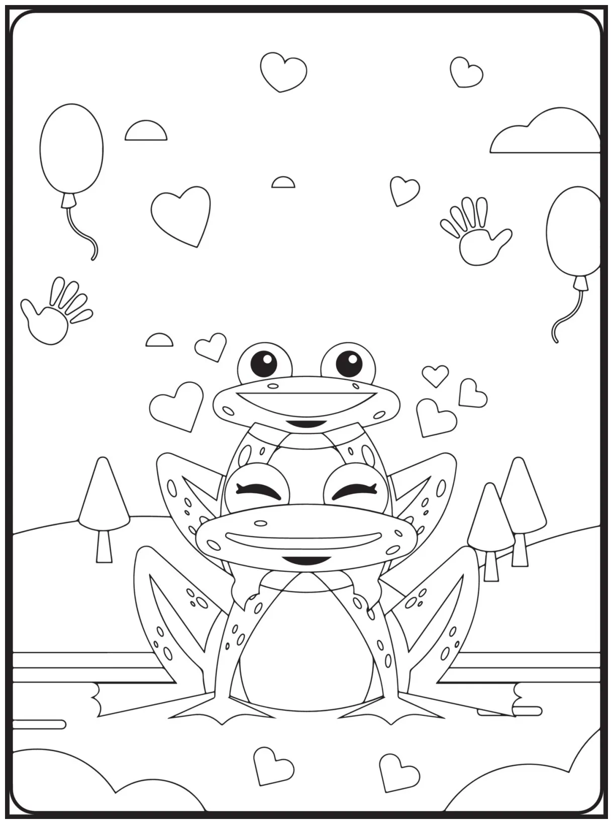 Valentine day coloring pages 16200966 vector art at vecteezy printable coloring page