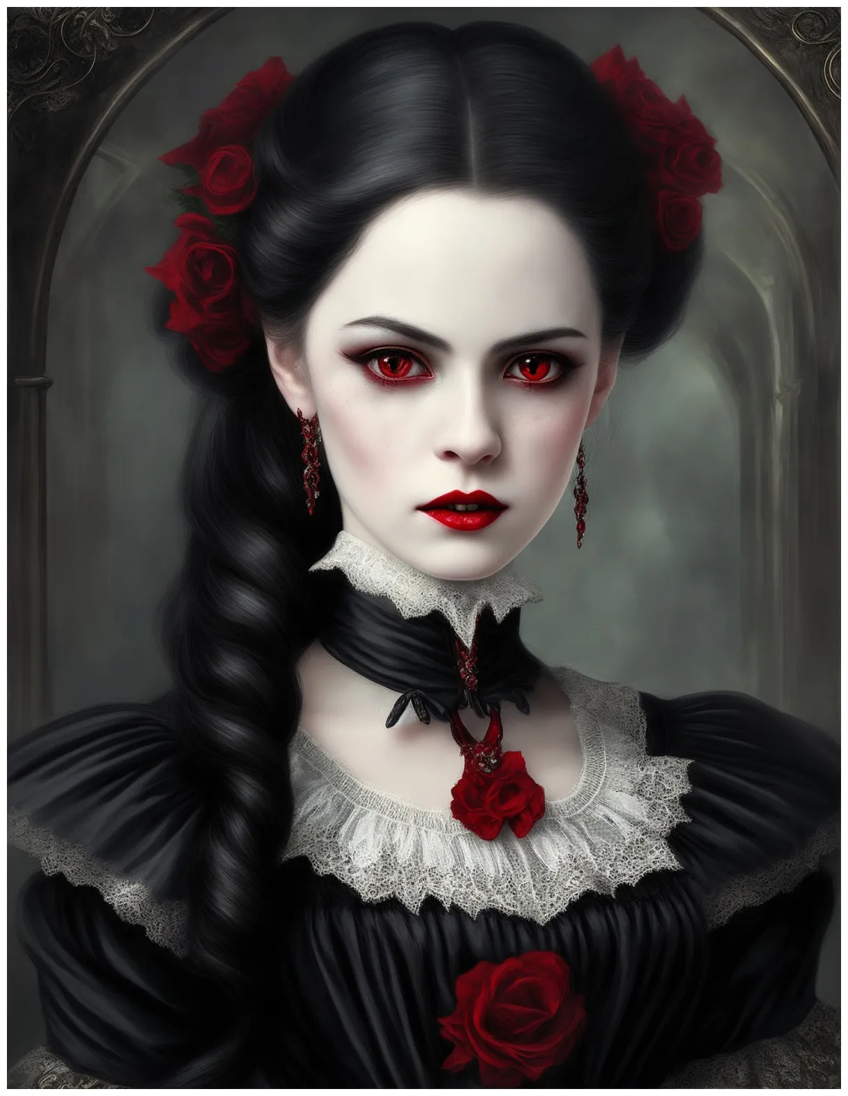 Victorian Vampire Portrait Free Stock Photo - Public Domain Pictures