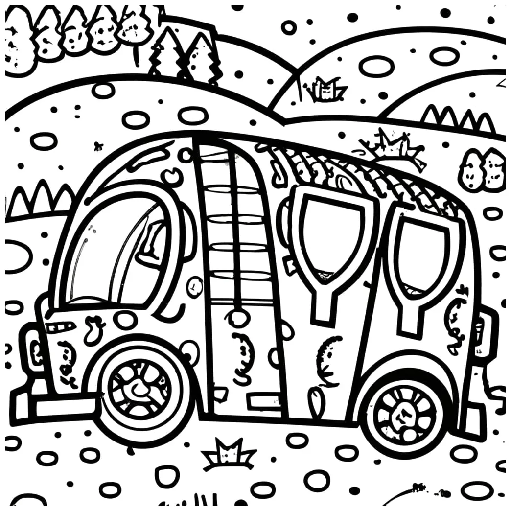 Van coloring pages - ColoringLib