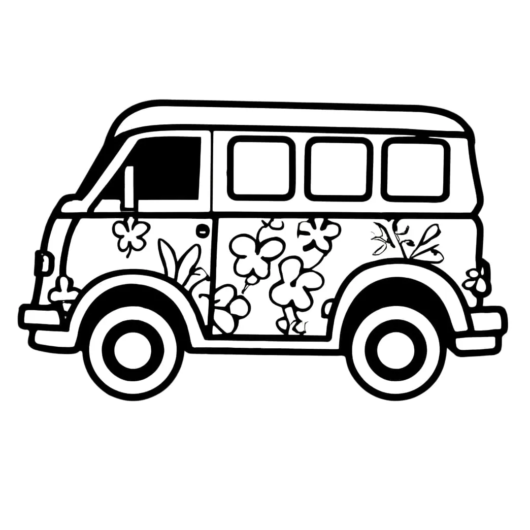 Van coloring pages - ColoringLib