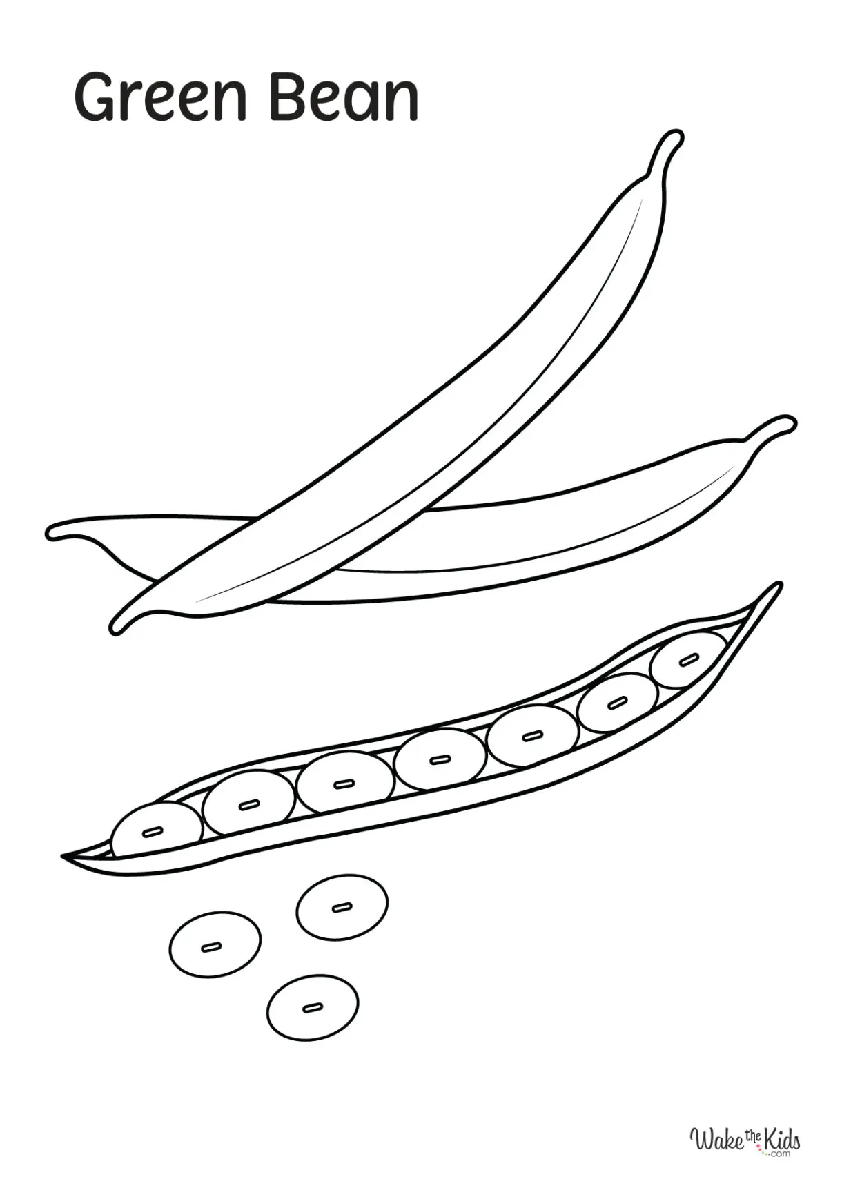 Green Bean Coloring Pages (Free Printable PDFs) | WakeTheKids