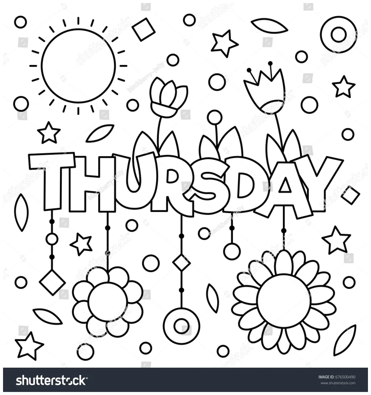 Coloring page vector illustration stock vector 676500490