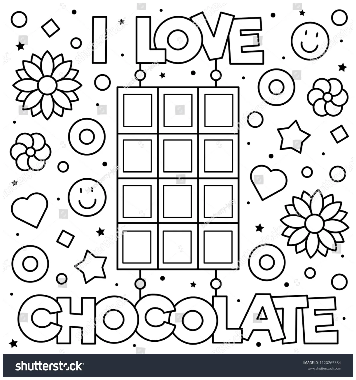 Coloring page vector illustration stock vector