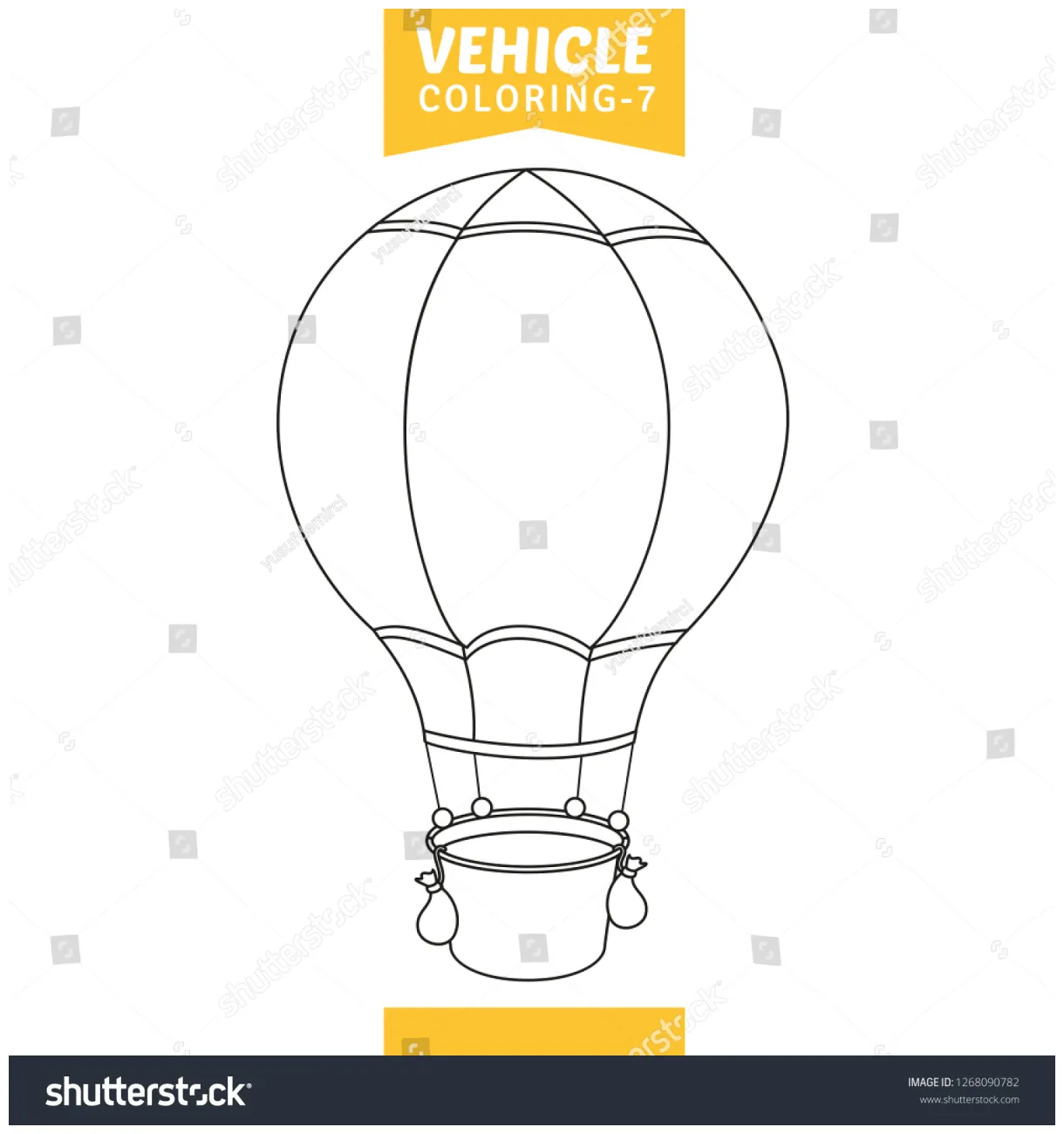 Vector illustration coloring page stock vector