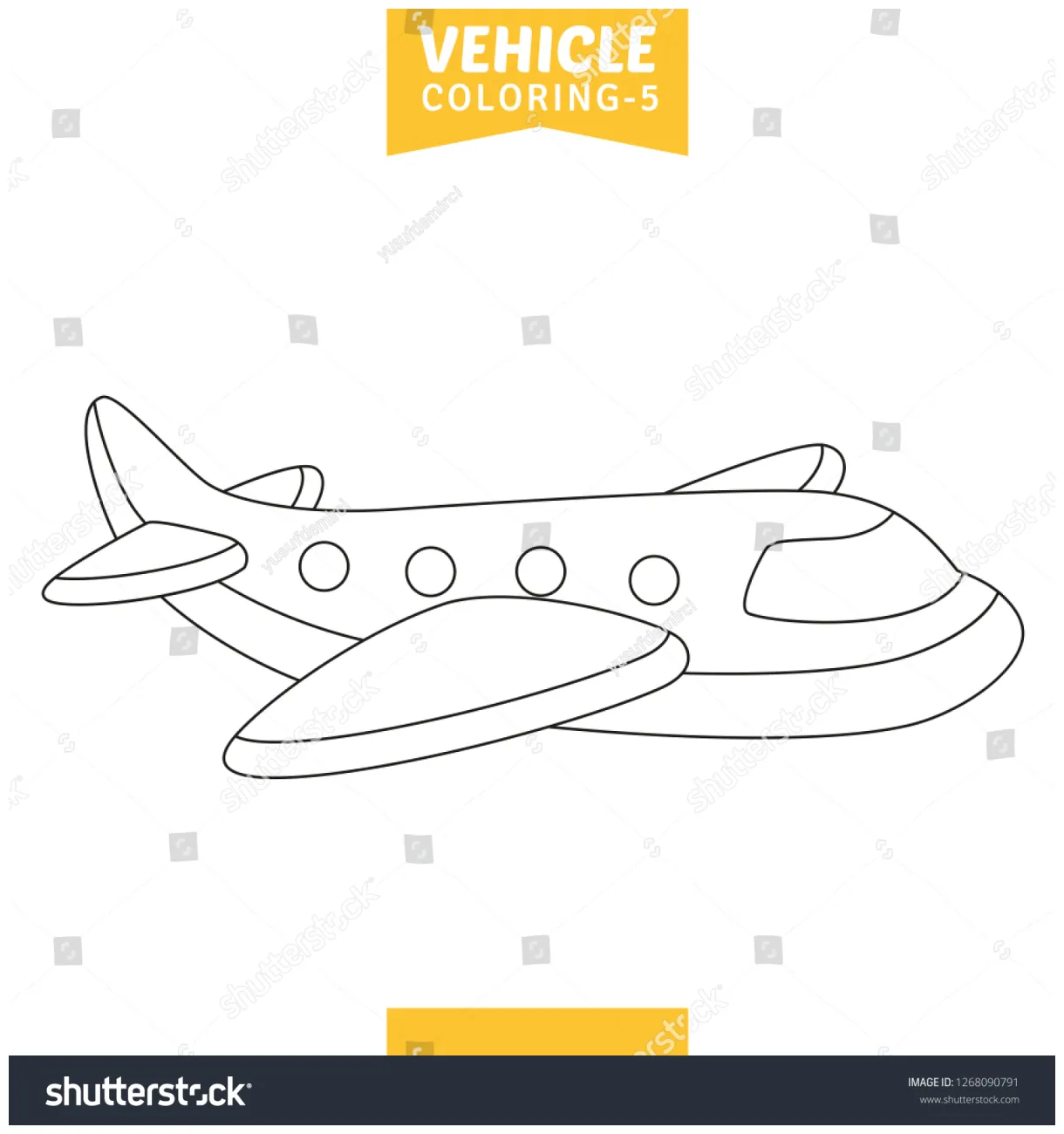 Vector illustration coloring page stock vector