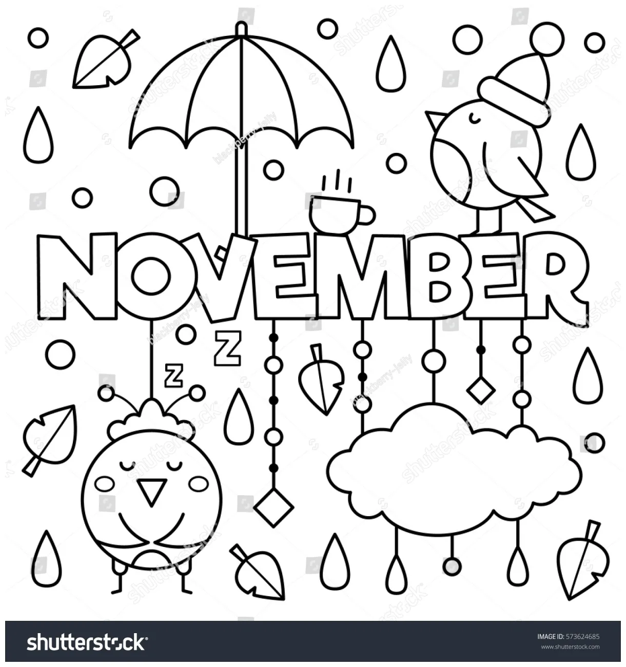 Coloring page vector illustration stock vector 573624685