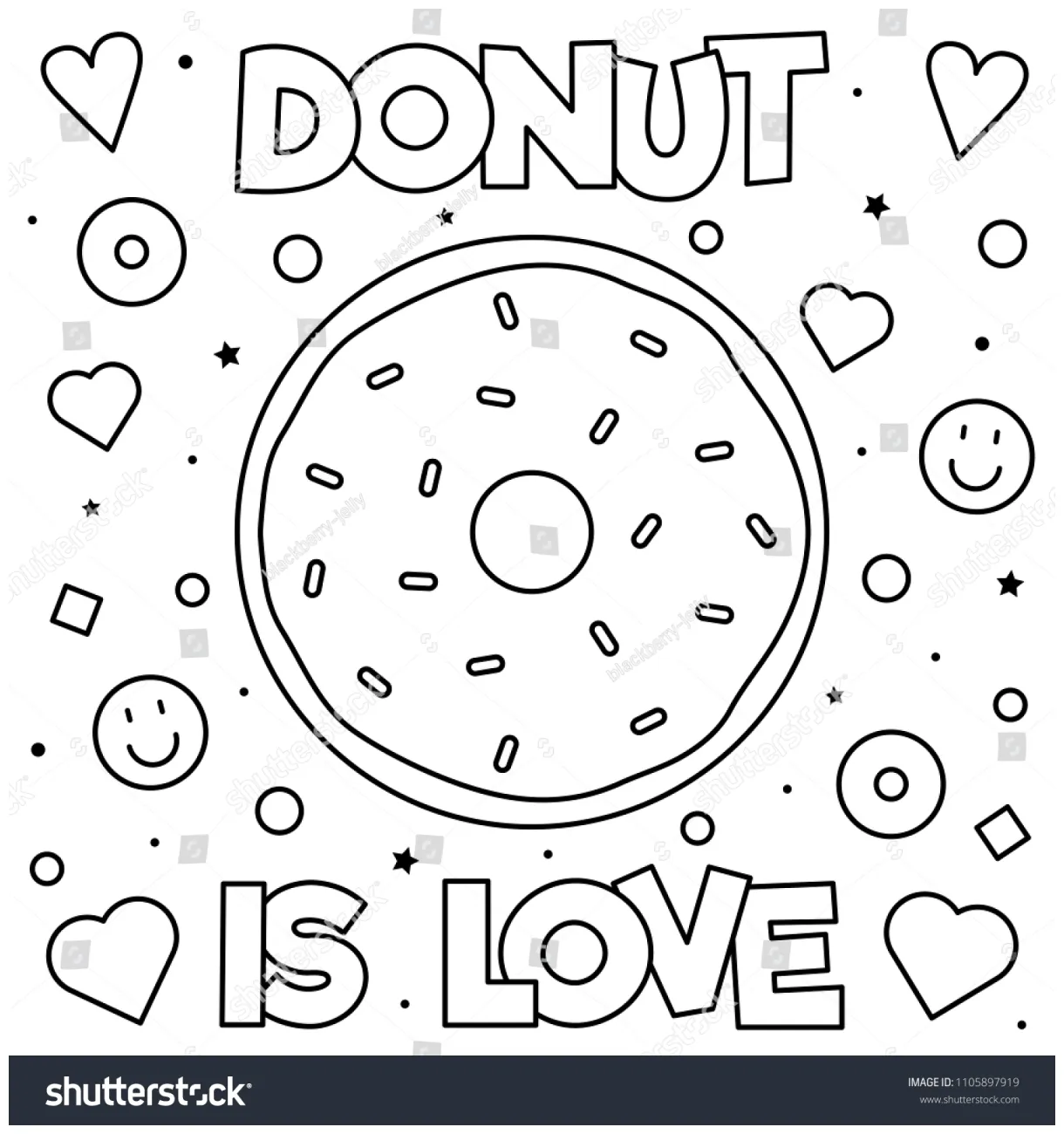 Coloring page vector illustration stock vector