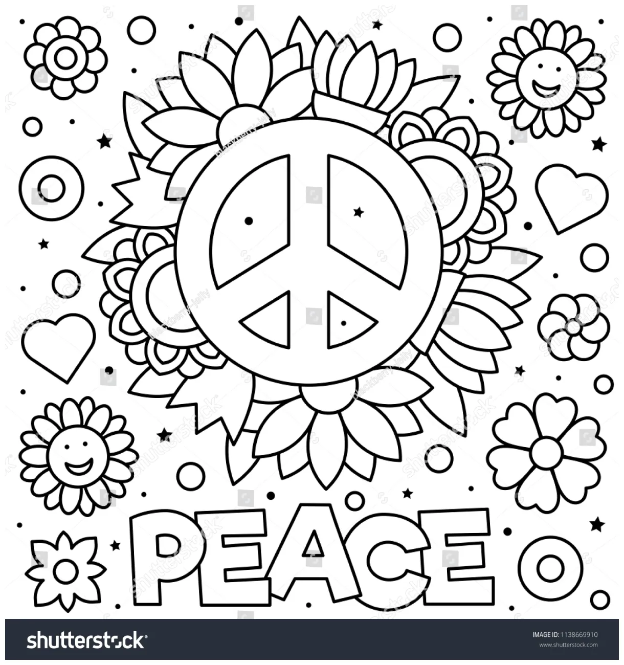 Coloring page vector illustration stock vector