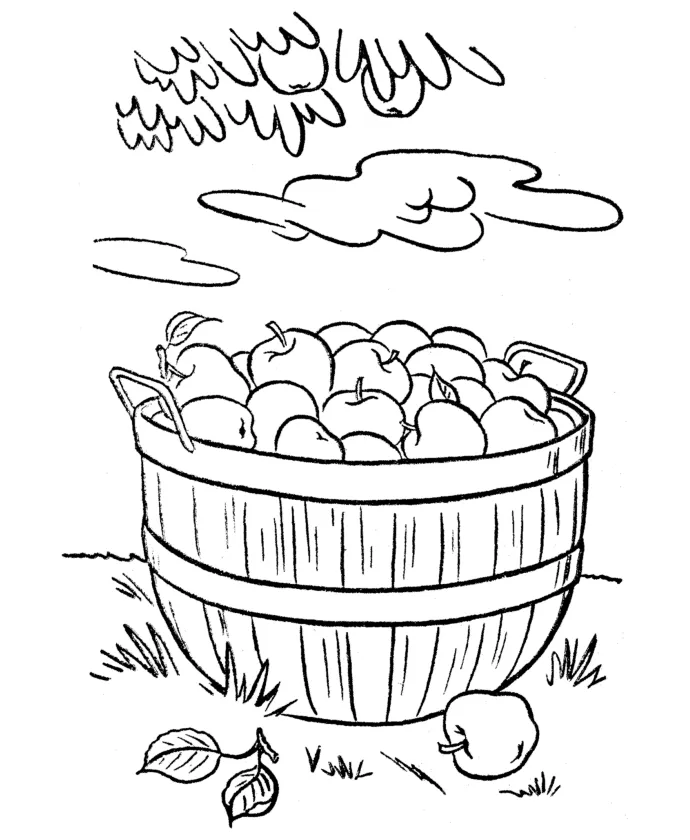 Harvest coloring page coloring home