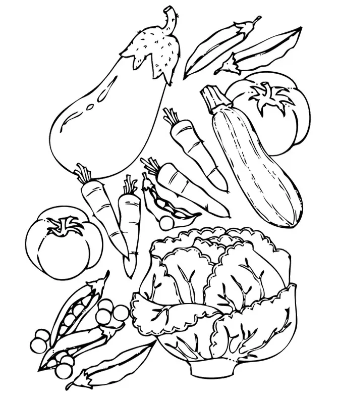 Vegetable coloring pages best coloring pages for kids