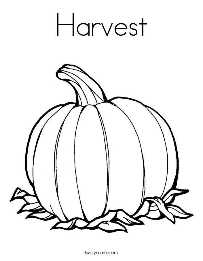 Harvest Coloring Page - Twisty Noodle