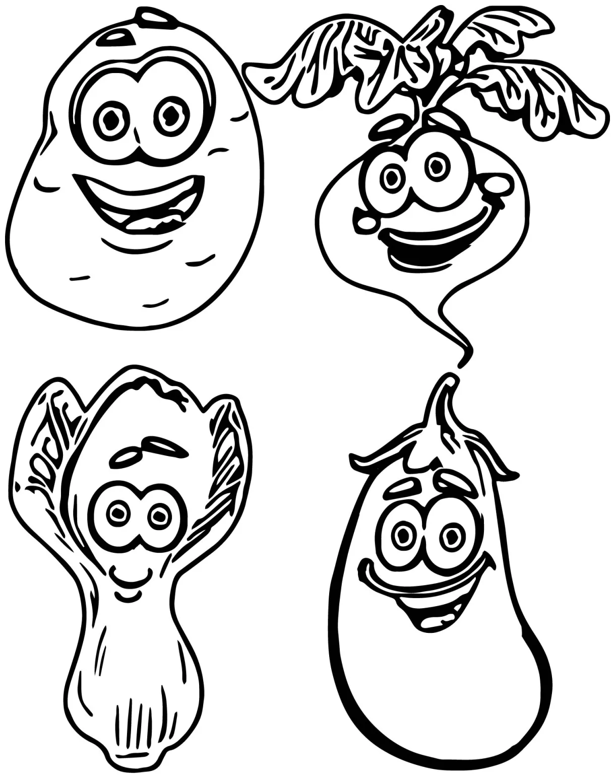 Vegetable coloring pages best coloring pages for kids