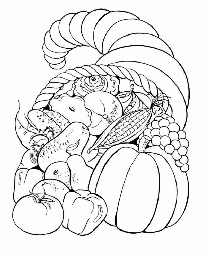 Harvest Coloring Pages Printables - Coloring Home