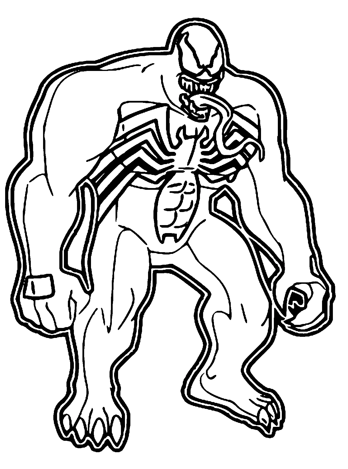 Coloring pages of venom coloring home