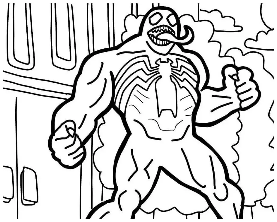 Venom coloring page