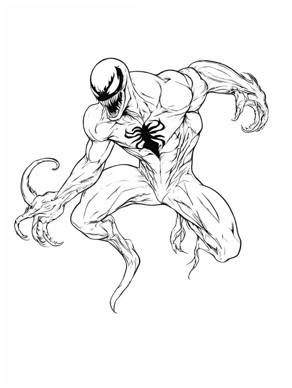 Venom the last dance coloring pages for kids 🖤💀 coloringpagesforkids