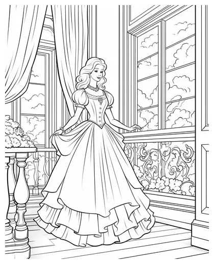 Victorian era coloring pages