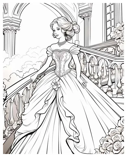 Victorian era coloring pages
