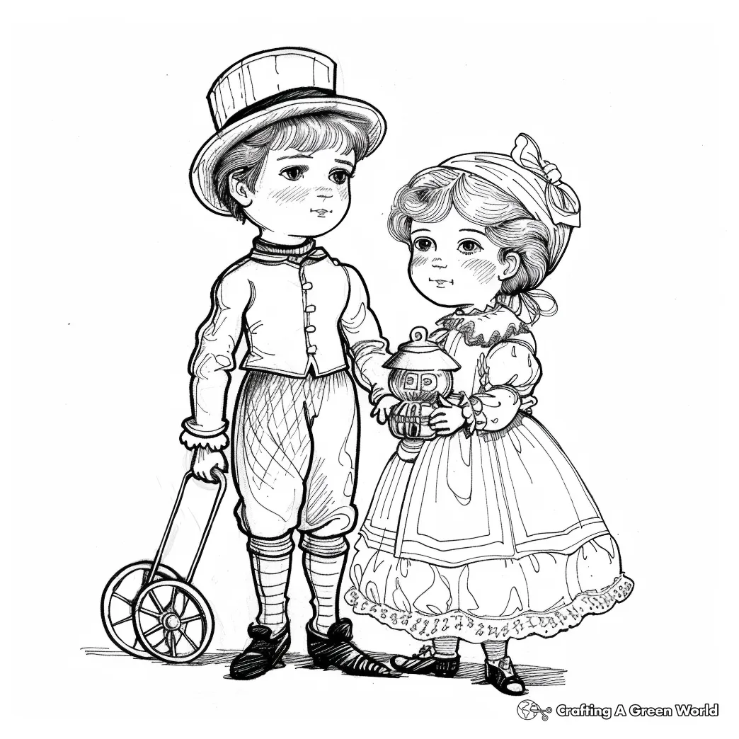 Victorian coloring pages free & printable!