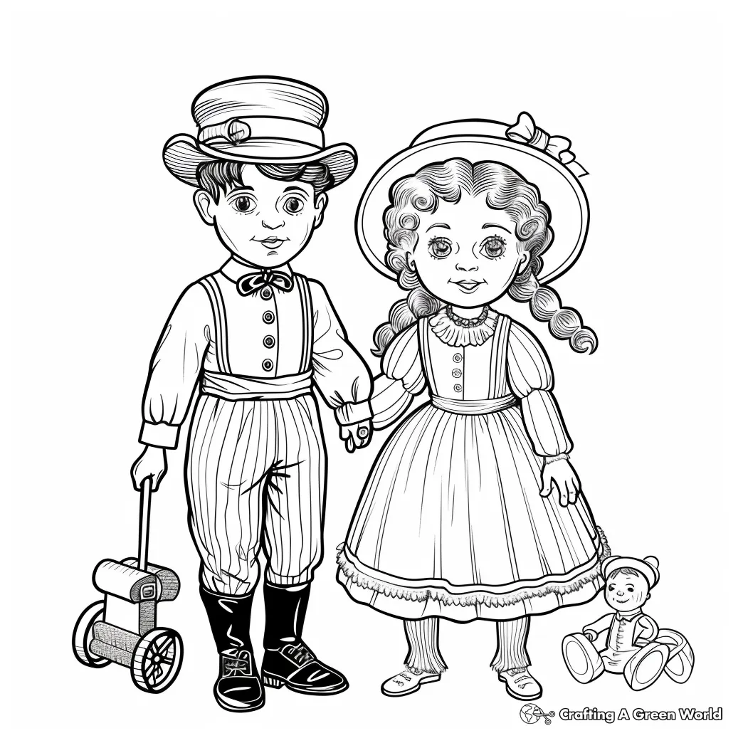 Victorian coloring pages free & printable!