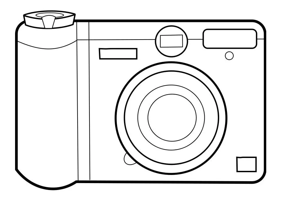 Camera coloring page coloring home