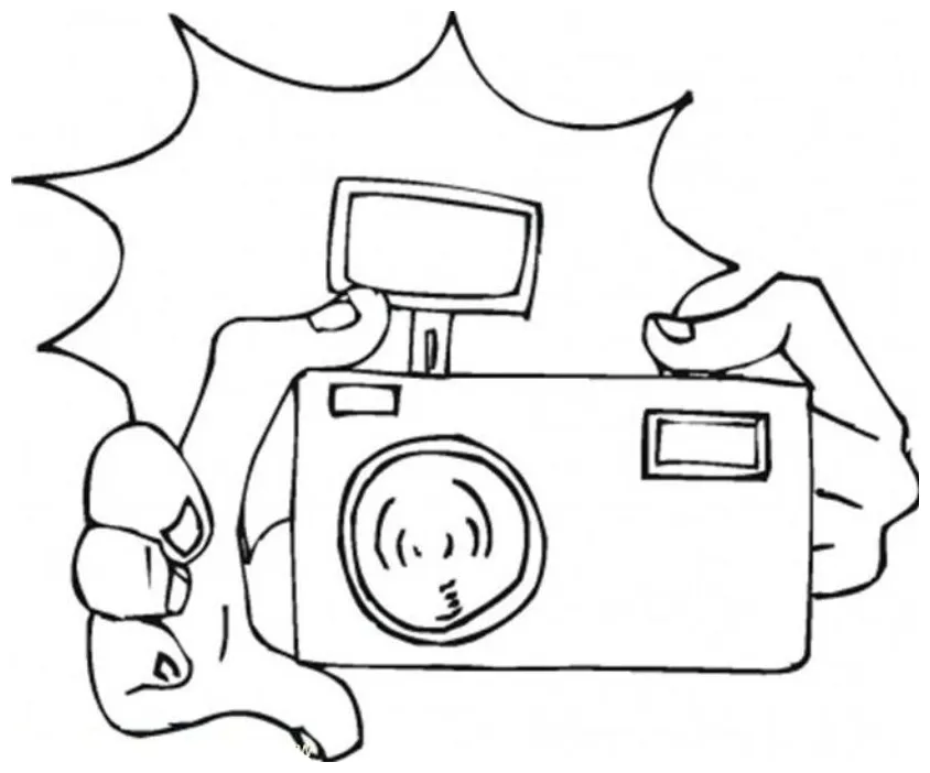 Camera coloring page coloring home