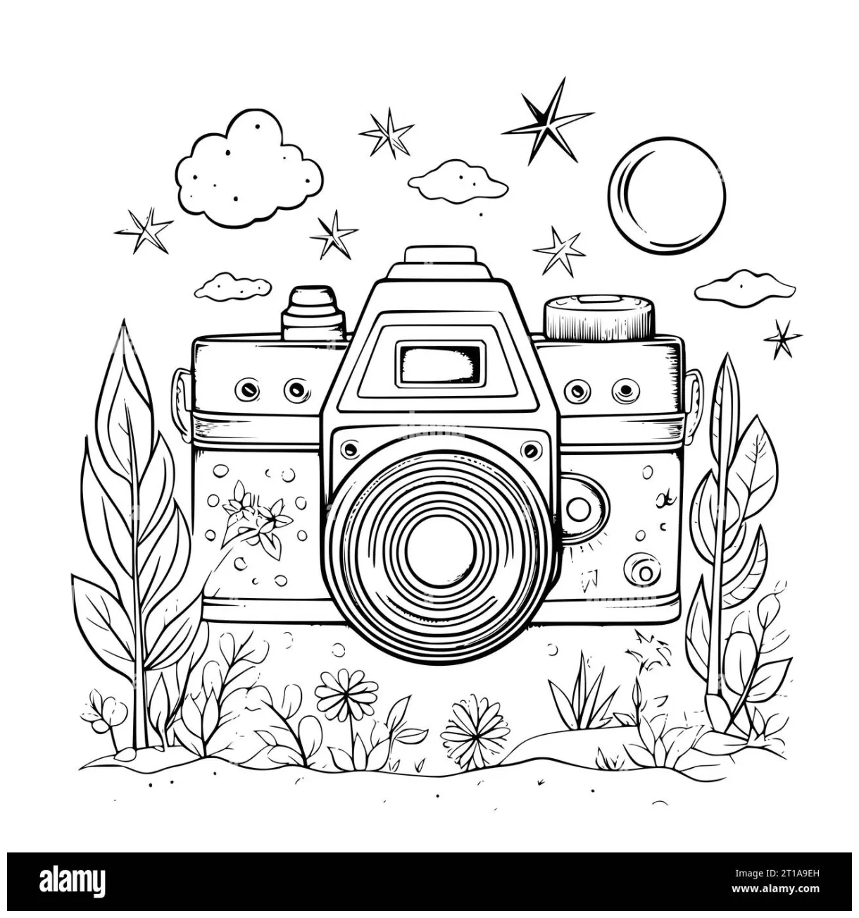 Coloring page camera coloring pages coloring pages for kids