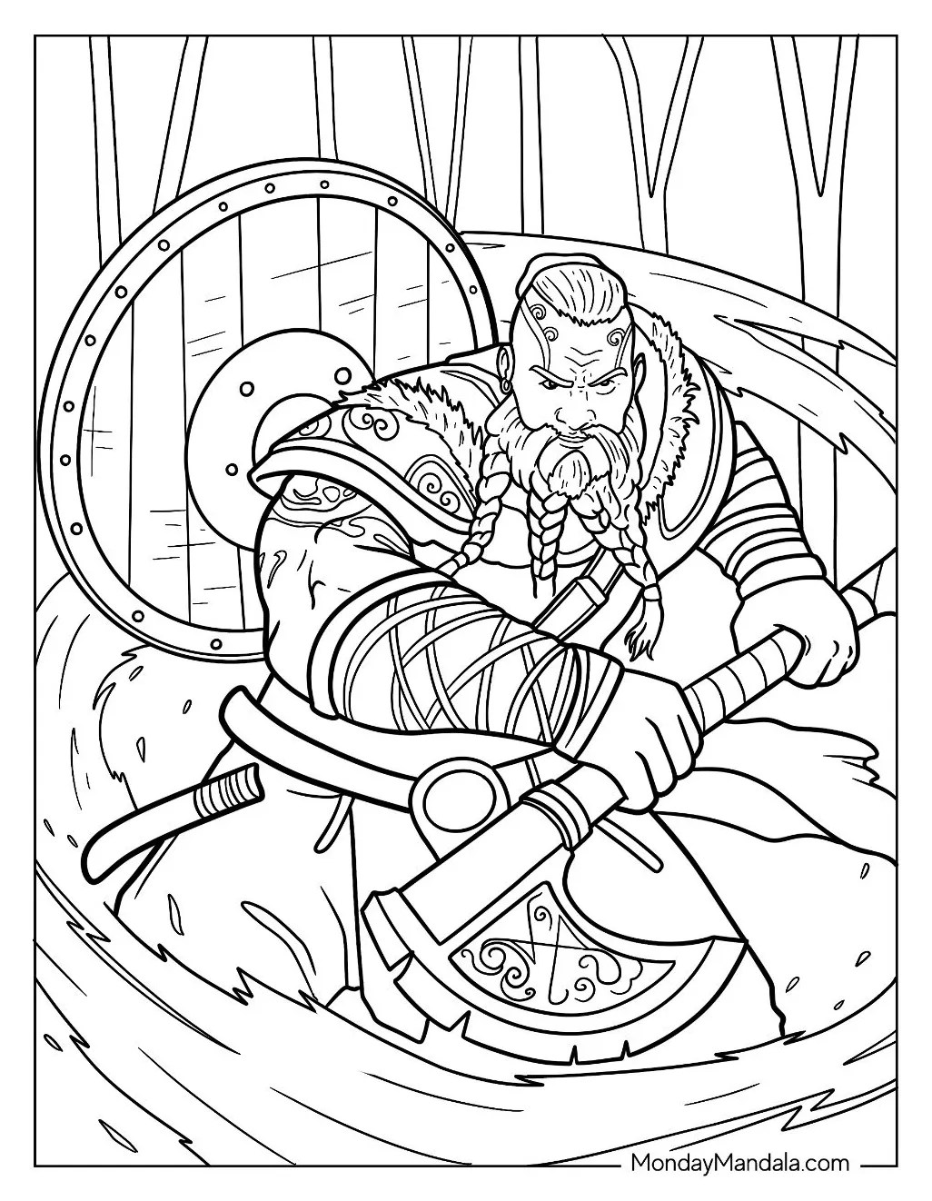 20 Viking Coloring Pages (Free PDF Printables)