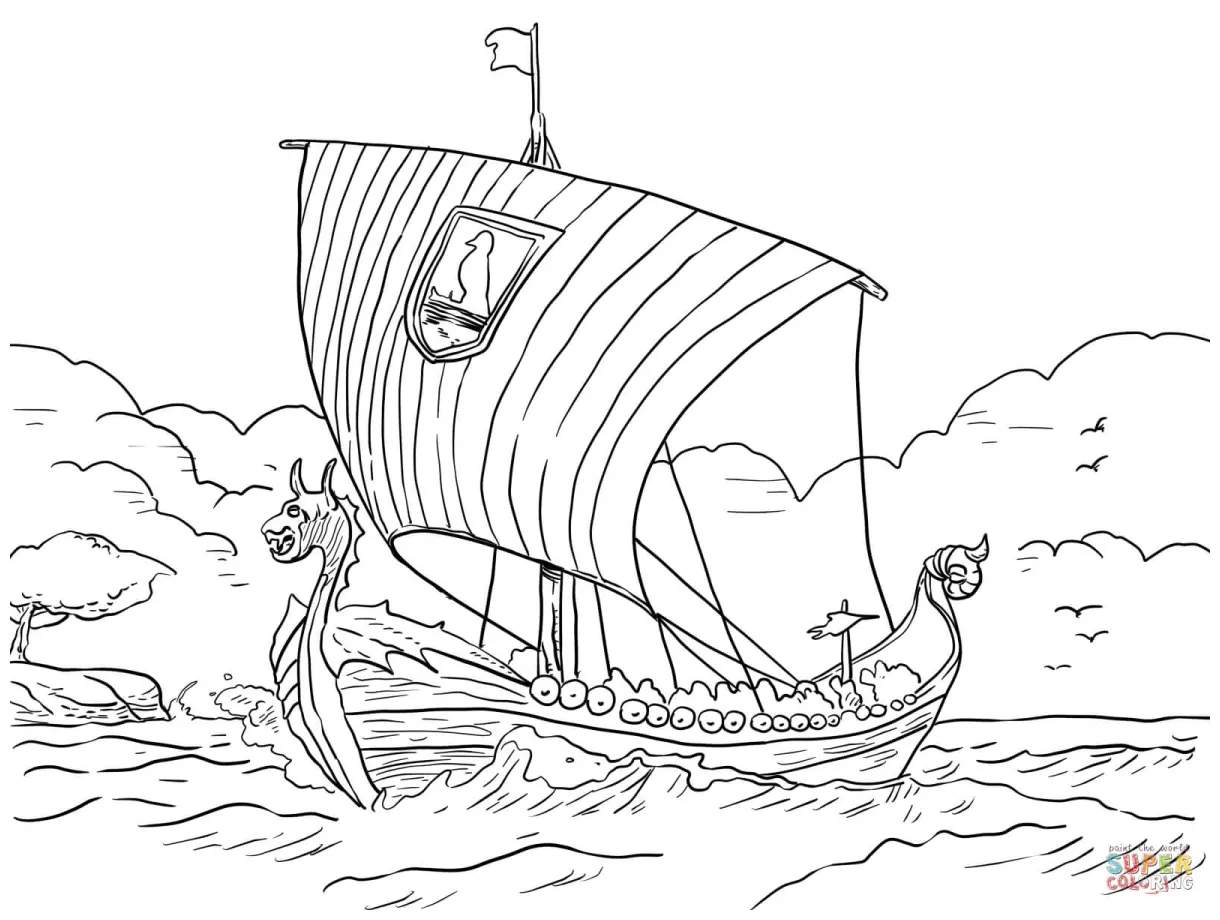 Viking coloring pages to download and print for free