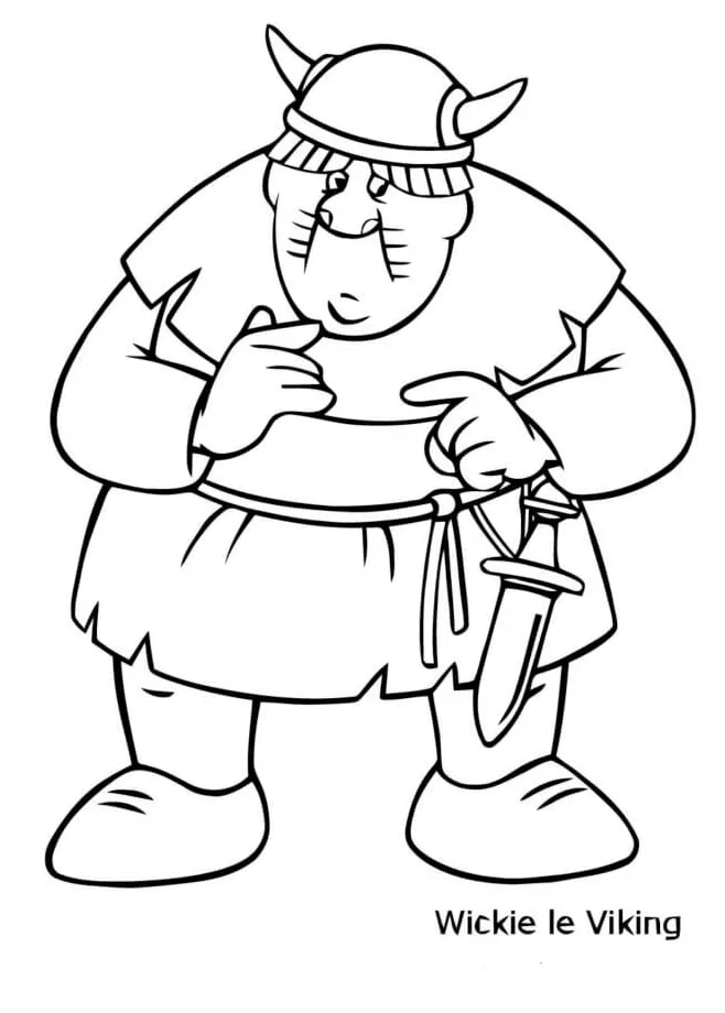 Wiki Viking coloring page - Download, Print or Color Online for Free