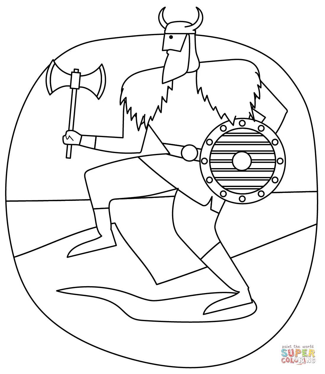 Viking coloring page | Free Printable Coloring Pages