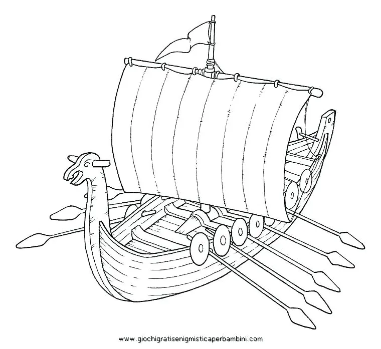 Viking Ship Coloring Page at GetDrawings | Free download