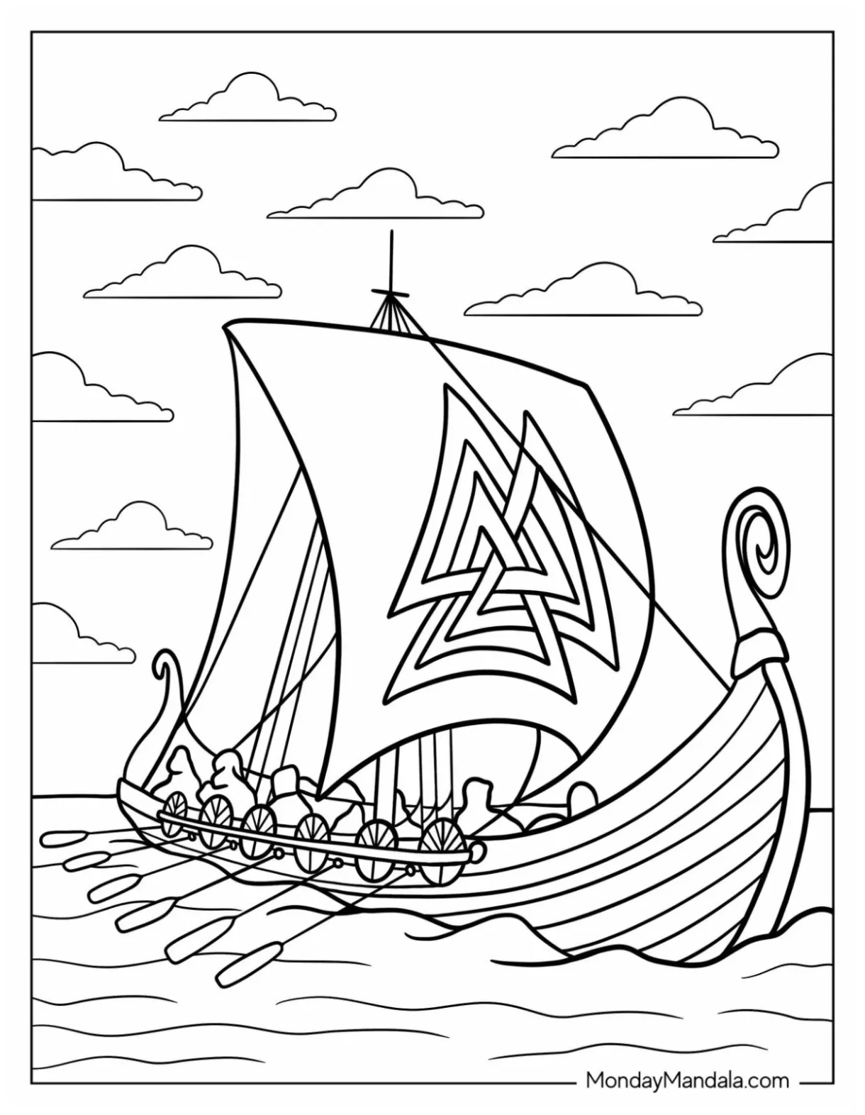 20 Viking Coloring Pages (Free PDF Printables)