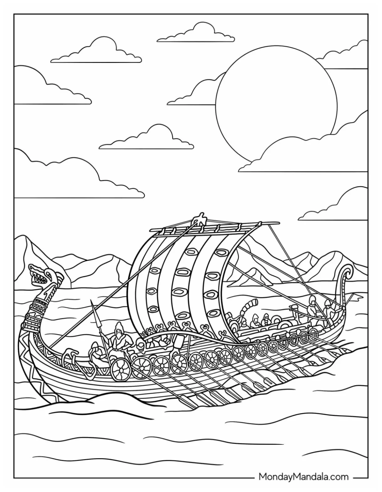 20 viking coloring pages free pdf printables