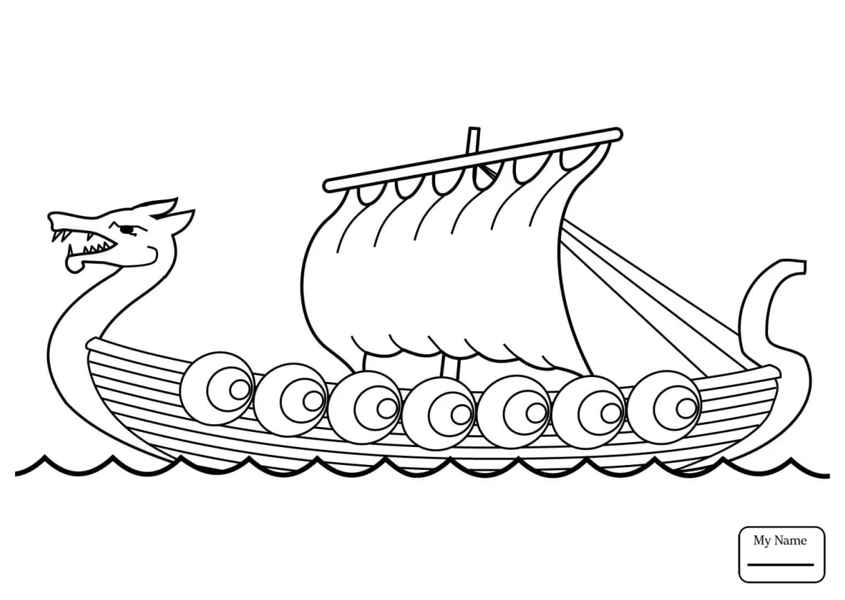 Viking longship drawing at getdrawings