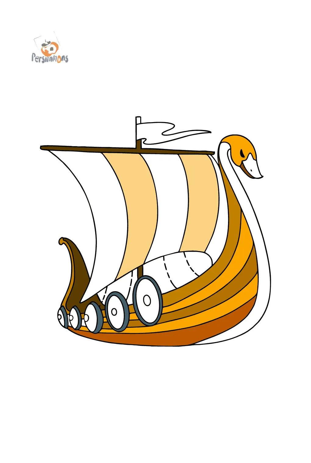Viking ship сoloring page ♥ online and print for free!