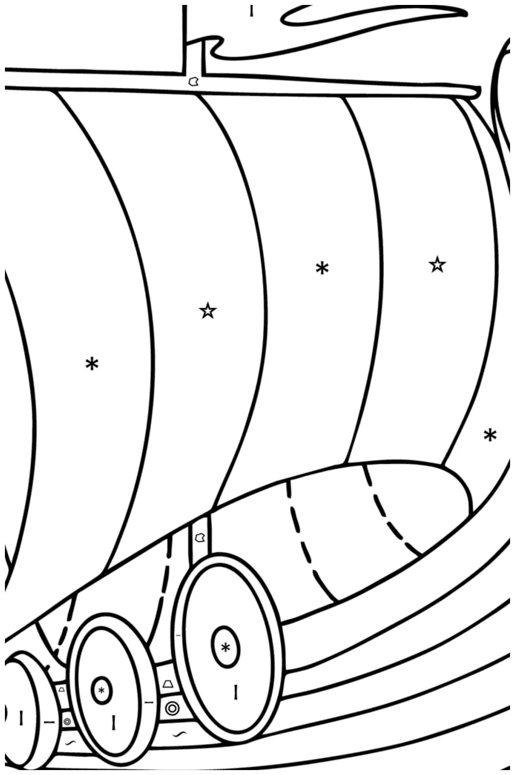 Viking ship сoloring page ♥ online and print for free! printable coloring page