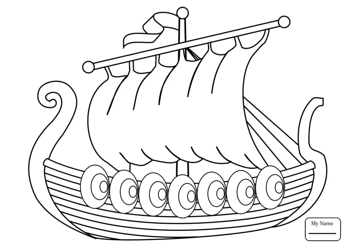 Viking Ship Coloring Page at GetColorings.com | Free printable