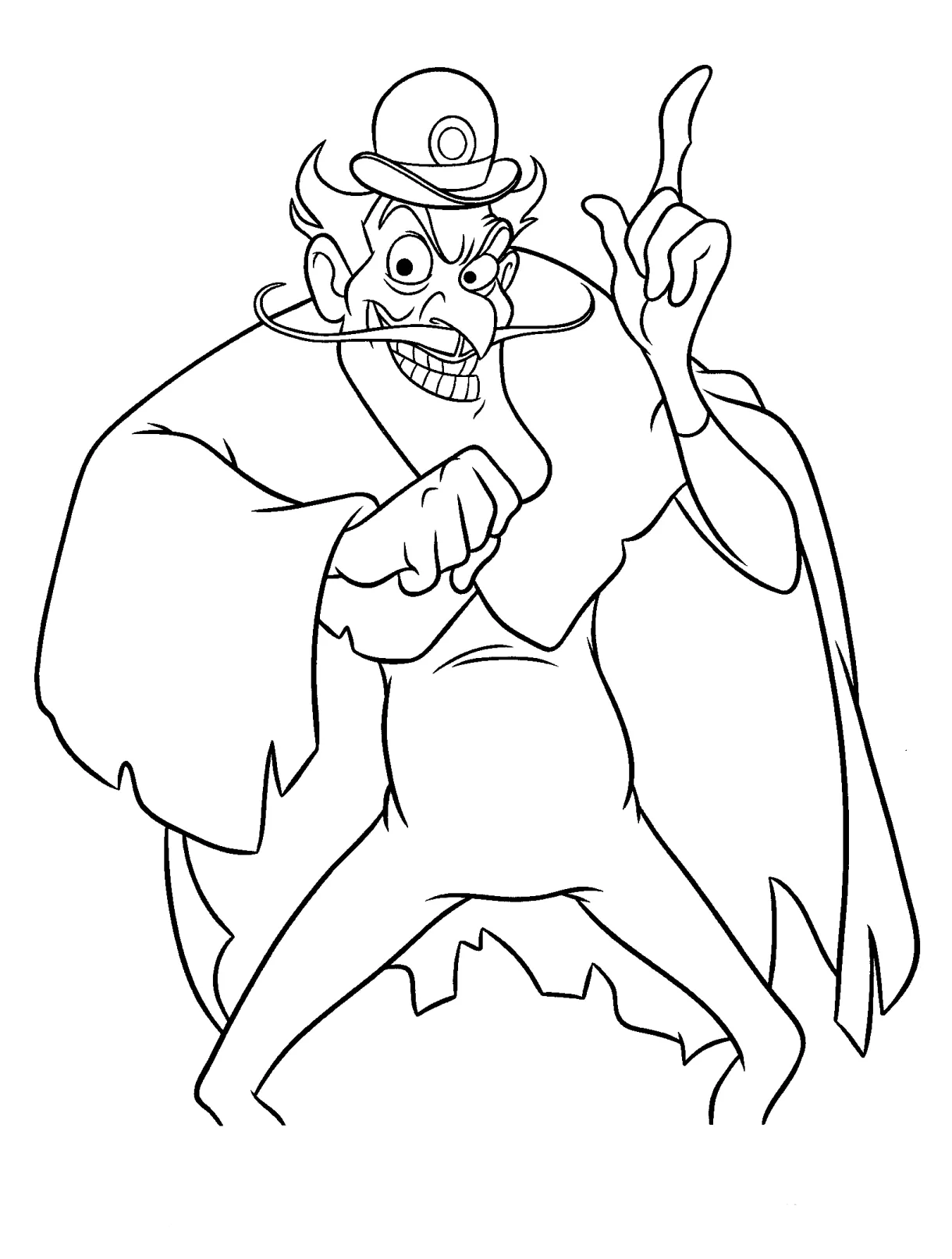 Coloring page villain