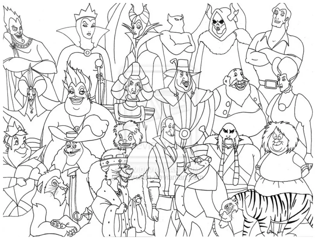Villain Coloring Pages at GetDrawings | Free download