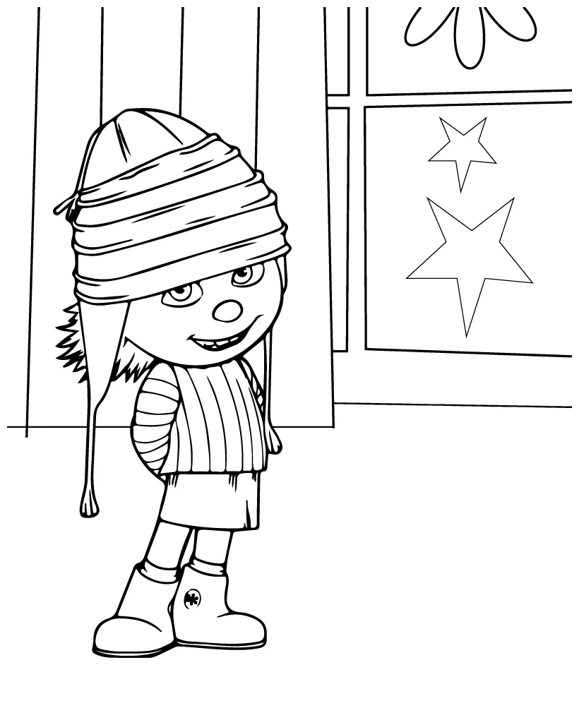 Despicable Me 4 Secret Lair Coloring Page