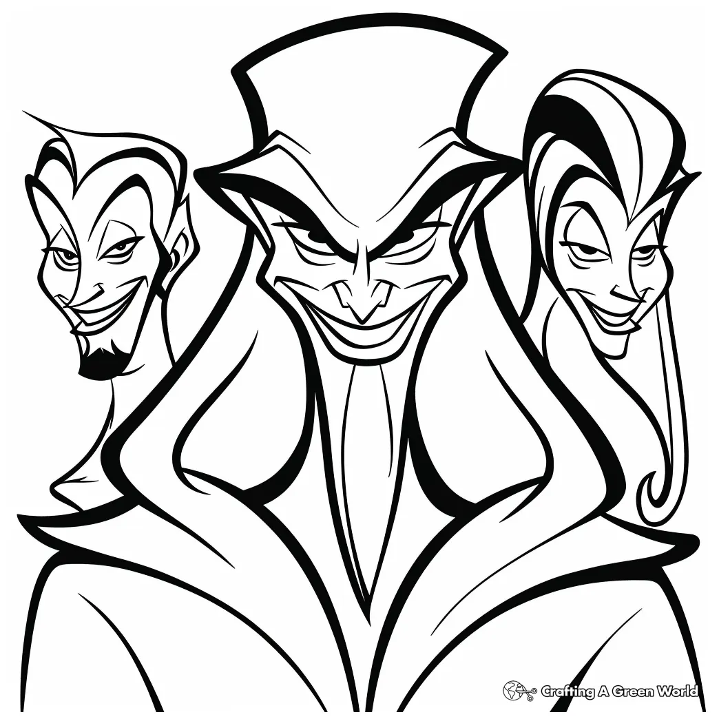 Disney villain coloring pages free & printable!