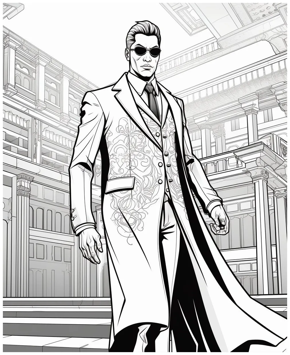 Superhero & villain adult coloring pages bundle 160 pages for digital