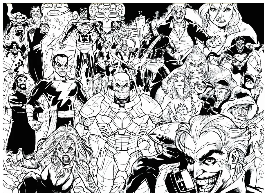 Super villain coloring pages coloring home