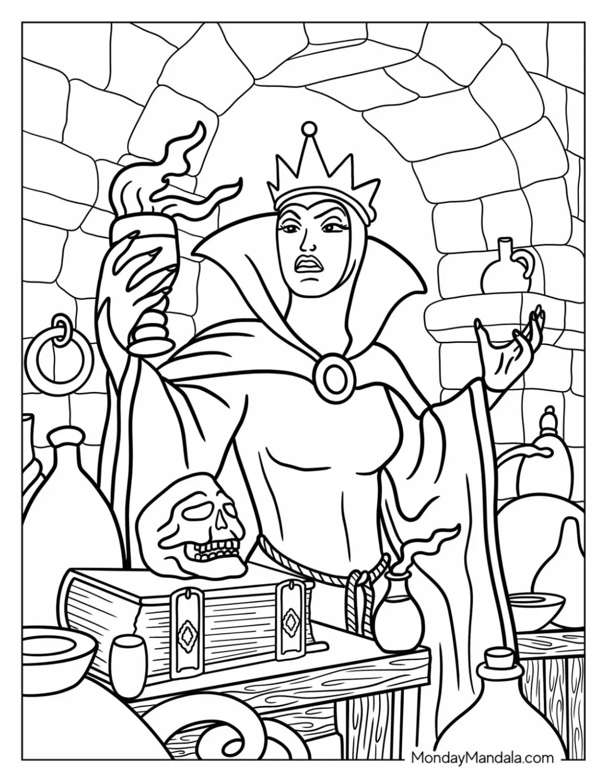 20 disney villain coloring pages free pdf printables