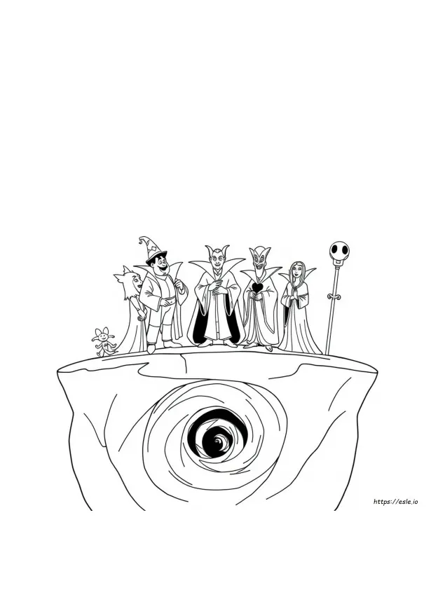 Disney villain coloring pages
