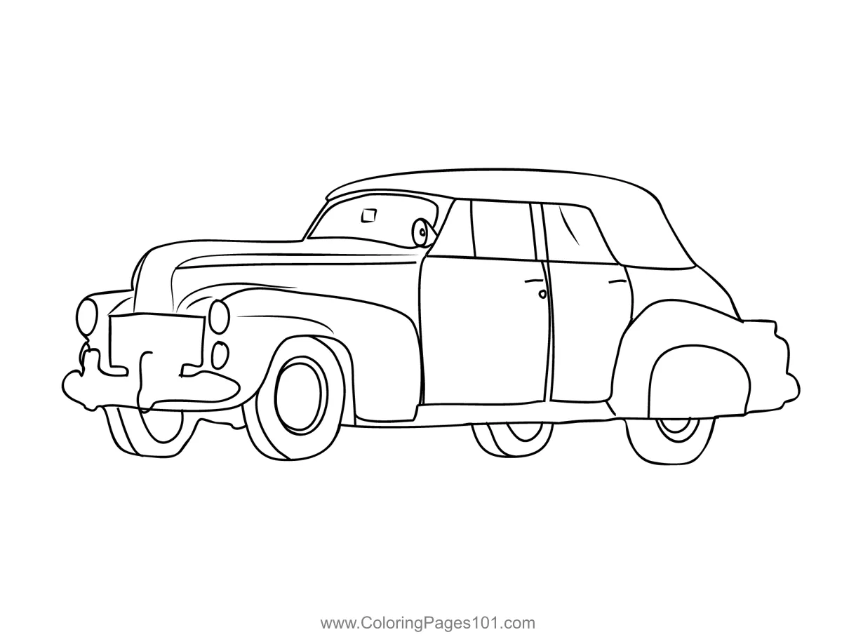 Classic car 1 coloring page for kids free vintage cars printable printable coloring page
