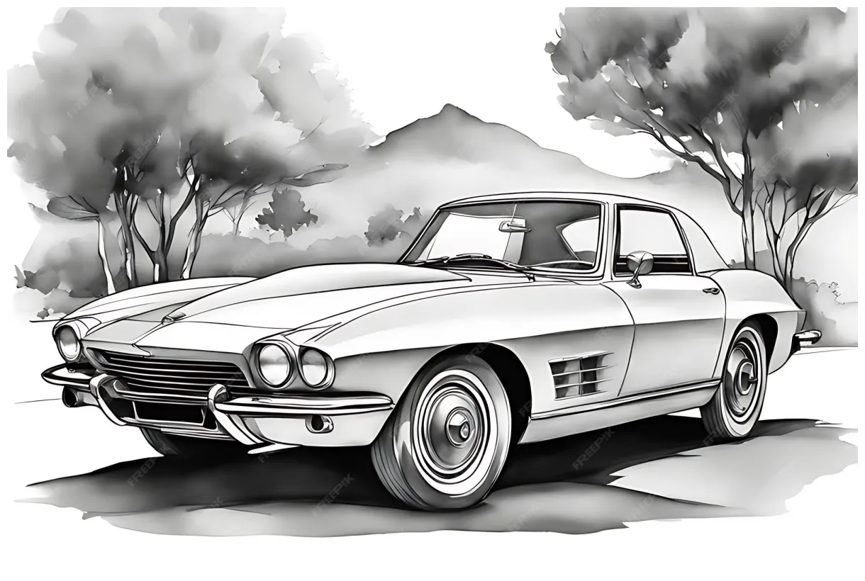 Premium ai coloring sketch printable